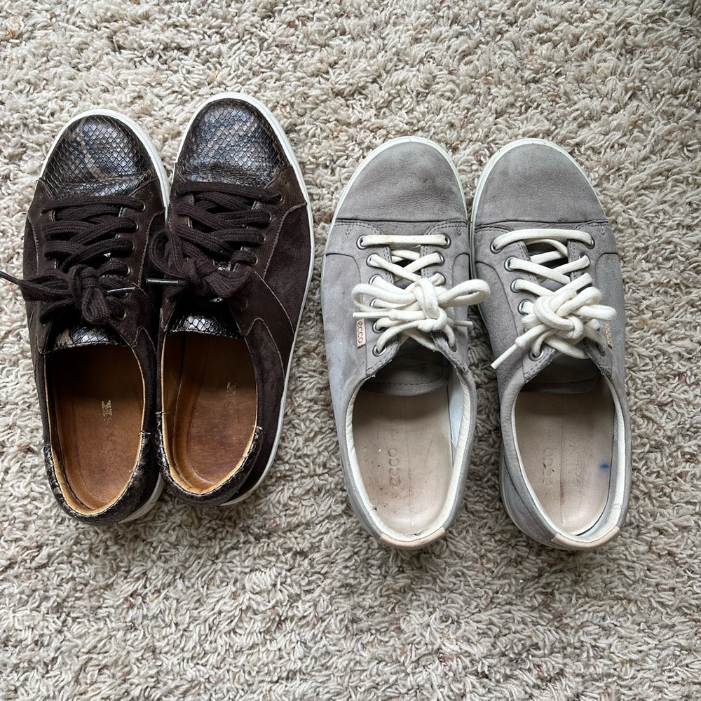 2 pairs size 8.5 and 8 sneaker - Trask and Ecco